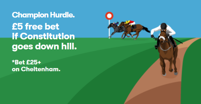 10Bet Constitution Hill 5 Free Bet
